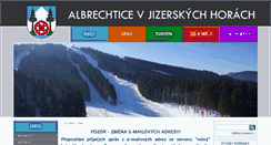 Desktop Screenshot of albrechtice-jh.cz